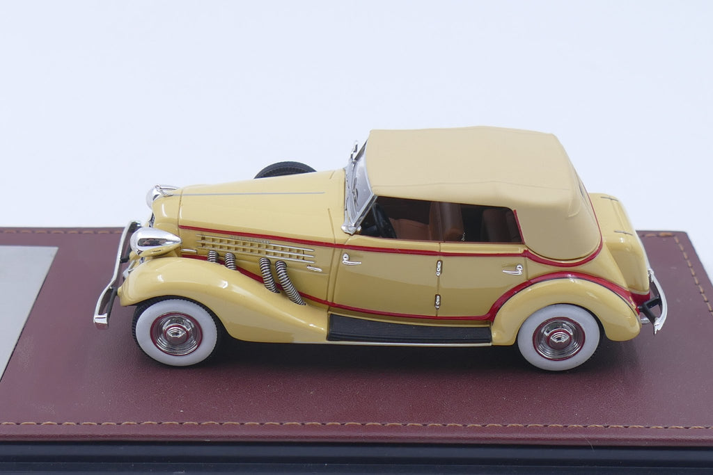 1935 Auburn 851 SuperCharged Phaeton Close Roof – Yellow 1:43