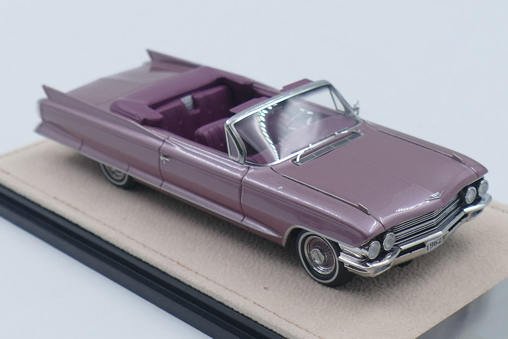 1962 Cadillac 62 Cabriolet open version – Heather poly 1:43