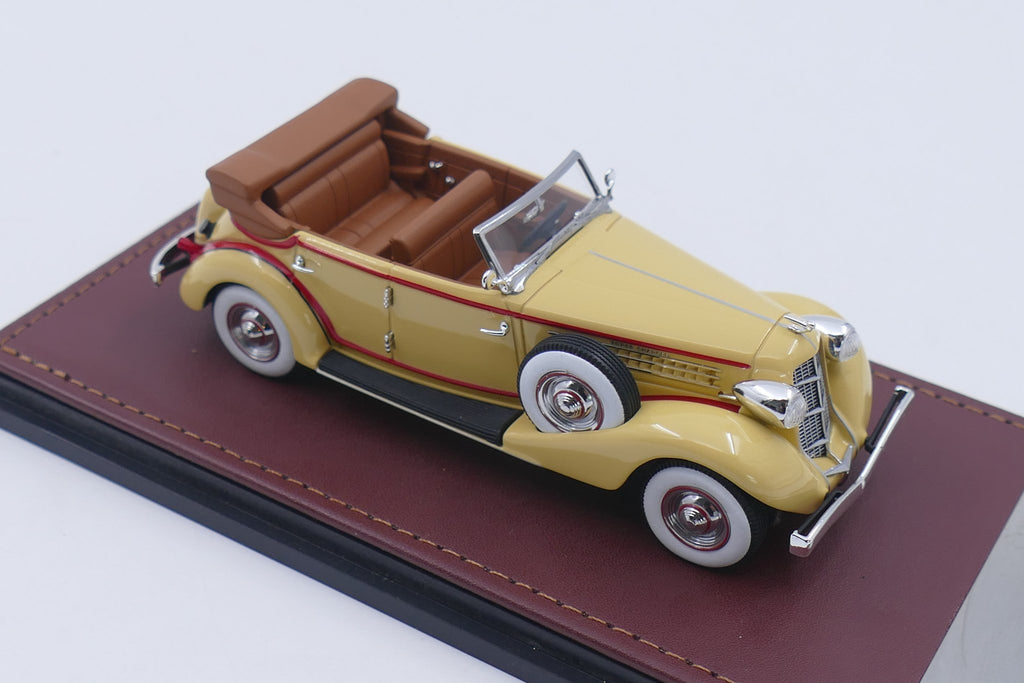 1935 Auburn 851 SuperCharged Phaeton Open Roof – Yellow 1:43