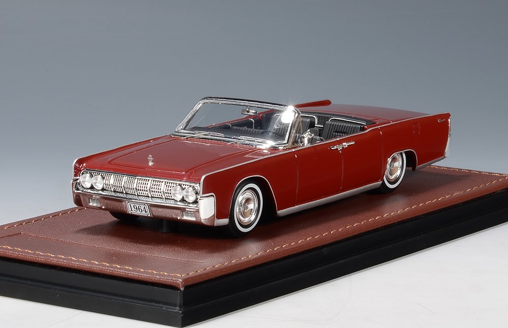 1964 Lincoln Continental Convertible Open roof – Fiesta Red 1:43