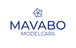 MAVABO Modelcars Logo mit Schriftzug, blau